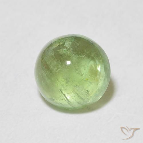 Tourmaline Vert jaunâtre naturelle Tour, 1.54 ct, Transparent