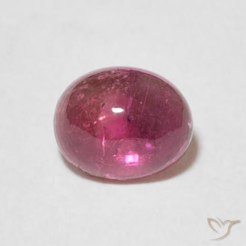 0.79ct Naturel Violet rougeâtre Tourmaline, ovale, Transparent
