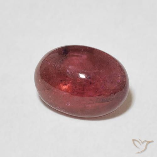 Tourmaline Pourpre foncé naturelle ovale, 1.35 ct, Transparent