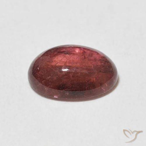 Tourmaline Pourpre foncé naturelle ovale, 1.35 ct, Transparent