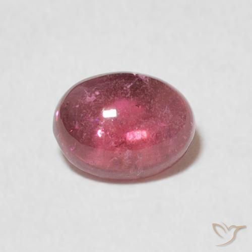 0.89ct Naturel Violet rougeâtre Tourmaline, ovale, Transparent