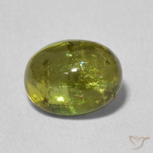 1.42ct Naturel Vert chaud Tourmaline, ovale, Transparent