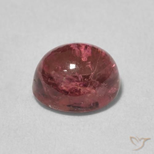 Tourmaline Bois de rose naturelle ovale, 1.24 ct, Transparent