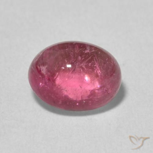 1.39ct Naturel Light Merlot Red Tourmaline, ovale, Transparent