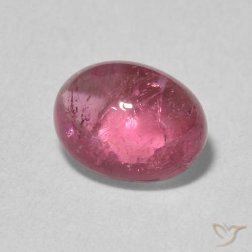 Tourmaline Light Merlot Red naturelle ovale, 1.39 ct, Transparent