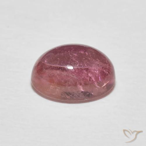 Tourmaline Orange rose naturelle ovale, 1.67 ct, Transparent
