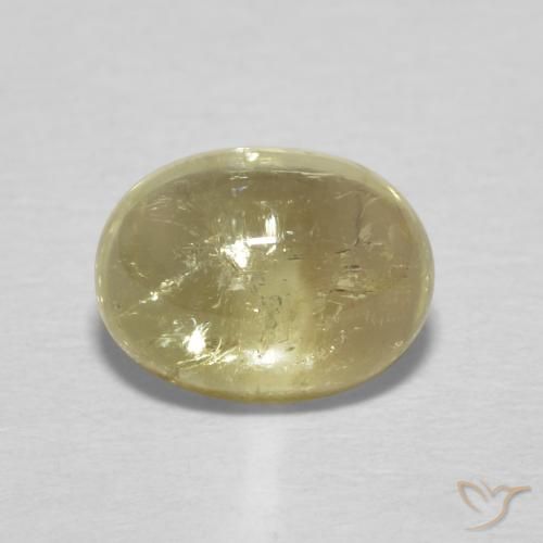 1.57ct Naturel Jaune pâle Tourmaline, ovale, Transparent
