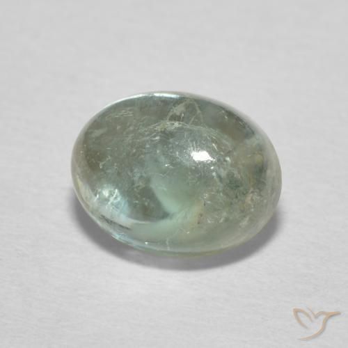 Tourmaline Vert très clair naturelle ovale, 1.96 ct, Transparent