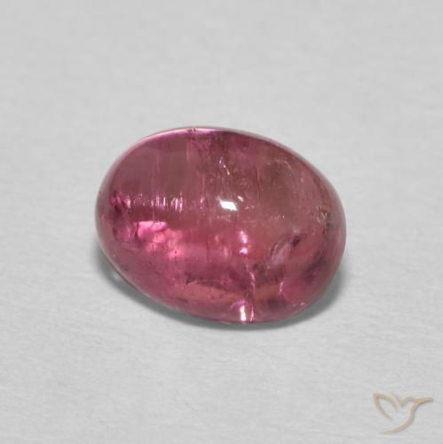 Tourmaline Rose moyen naturelle ovale, 1.31 ct, Transparent