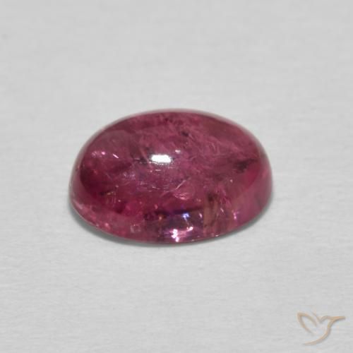 Tourmaline Rose moyen naturelle ovale, 1.31 ct, Transparent