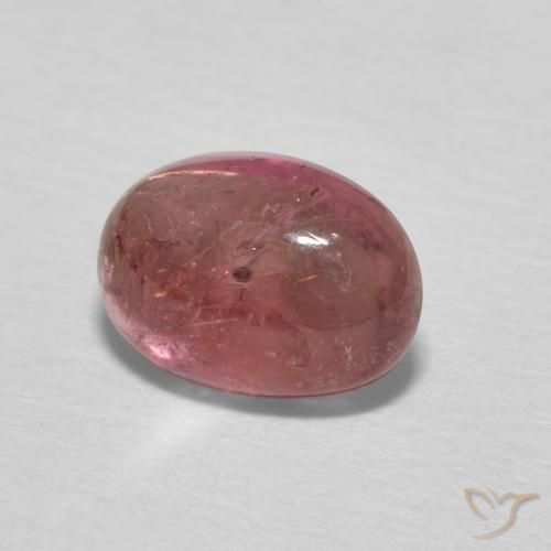Tourmaline Rose foncé naturelle ovale, 1.34 ct, Transparent
