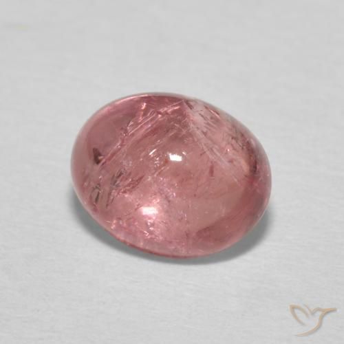 Tourmaline Rose foncé naturelle ovale, 1.85 ct, Transparent