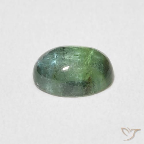 Tourmaline Medium Light Green naturelle ovale, 0.69 ct, Transparent