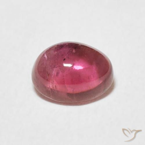 0.66ct Naturel Magenta profond Tourmaline, ovale, Transparent