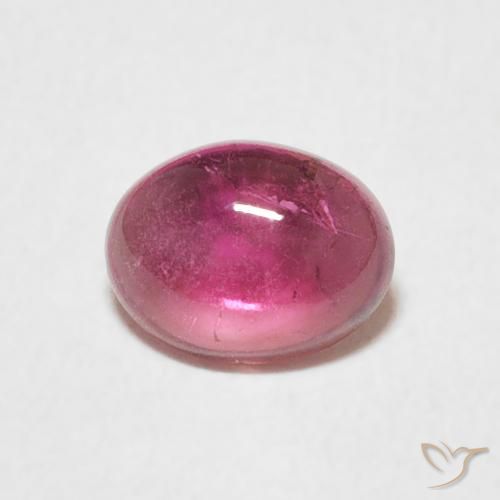 0.75ct Naturel Magenta profond Tourmaline, ovale, Transparent