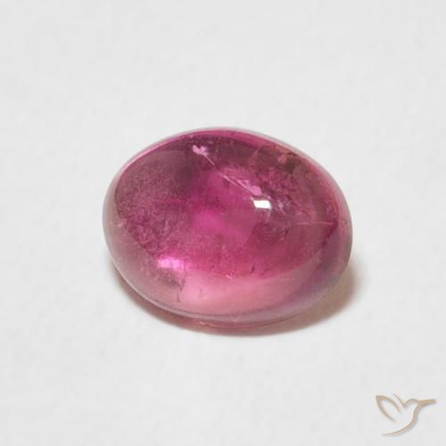 Tourmaline Magenta profond naturelle ovale, 0.75 ct, Transparent