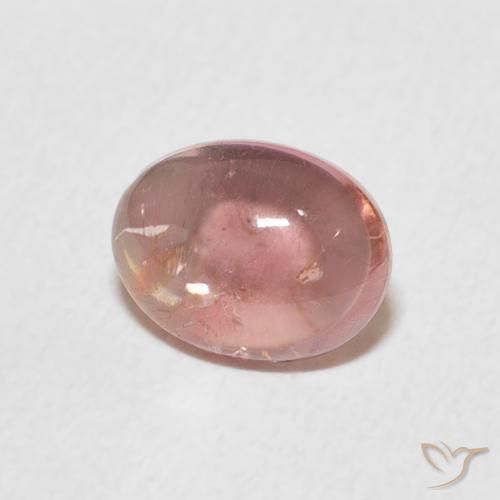 Tourmaline Rose clair naturelle ovale, 1.30 ct, Transparent