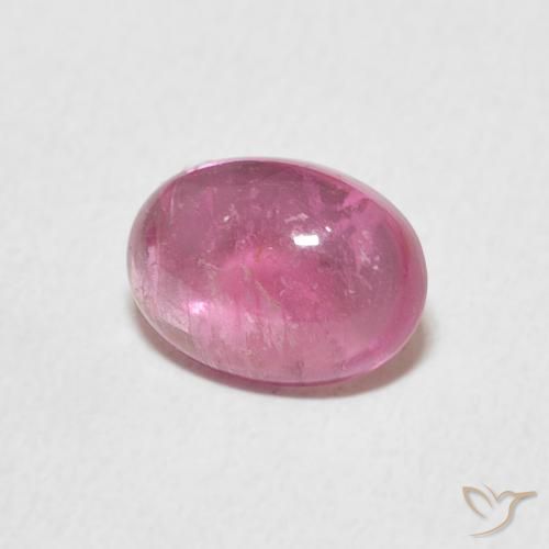 Tourmaline Rose bubblegum naturelle ovale, 1.22 ct, Transparent