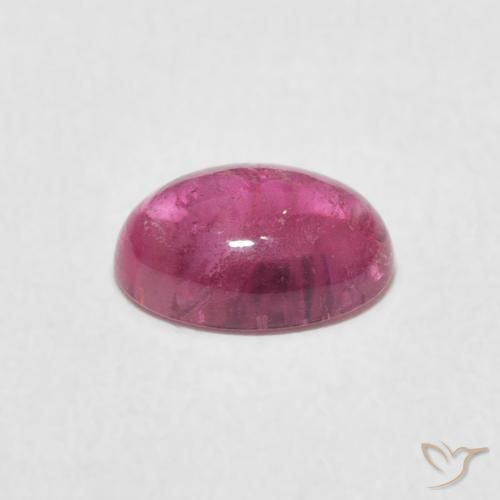 Tourmaline Rose bubblegum naturelle ovale, 1.22 ct, Transparent