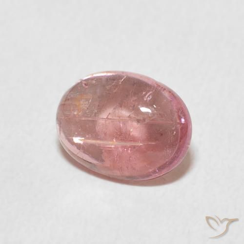 Tourmaline Rose moyen naturelle ovale, 1.28 ct, Transparent