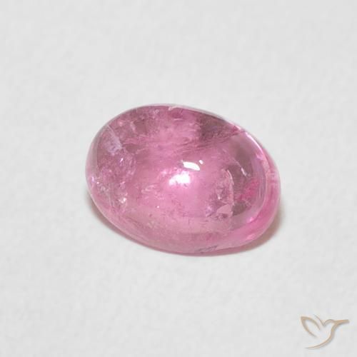 1.14ct Naturel Rose bubblegum Tourmaline, ovale, Transparent