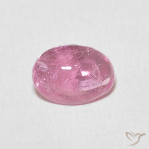 Tourmaline Rose bubblegum naturelle ovale, 1.14 ct, Transparent