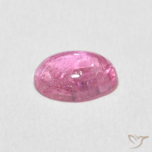 Tourmaline Rose bubblegum naturelle ovale, 1.14 ct, Transparent
