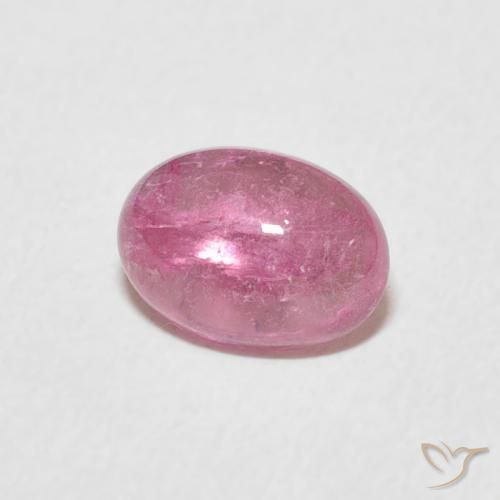Tourmaline Rose vif naturelle ovale, 1.19 ct, Transparent