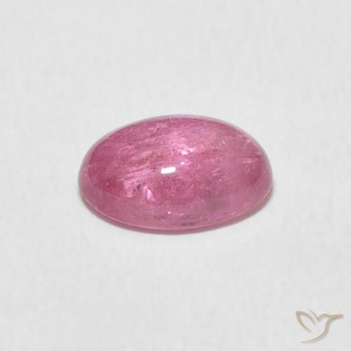 Tourmaline Rose vif naturelle ovale, 1.19 ct, Transparent