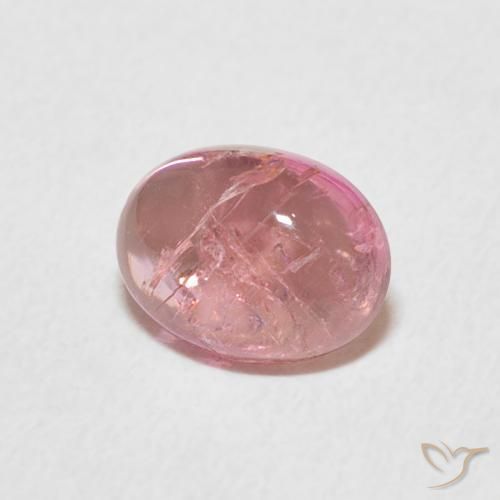 Tourmaline Rose naturelle ovale, 1.48 ct, Transparent