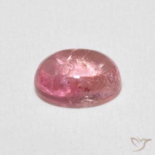 Tourmaline Rose naturelle ovale, 1.48 ct, Transparent