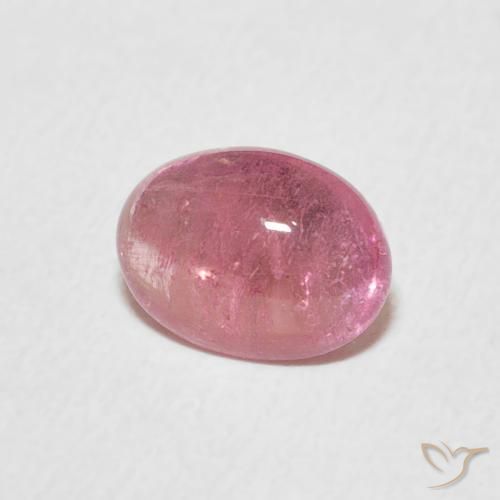 Tourmaline Rose bubblegum naturelle ovale, 1.23 ct, Transparent