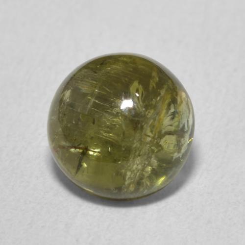 Tourmaline Vert jaunâtre naturelle Tour, 1.76 ct, Transparent