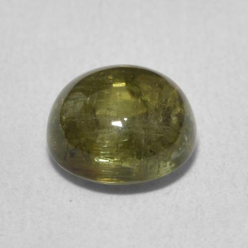 Tourmaline Vert jaunâtre naturelle Tour, 1.76 ct, Transparent