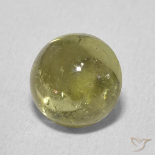 Tourmaline Vert jaunâtre naturelle Tour, 1.89 ct, Transparent