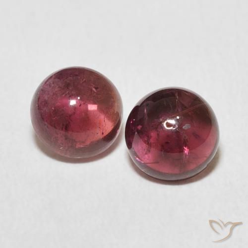 2.32ctw Naturel Rose foncé Tourmaline, Tour, Transparent