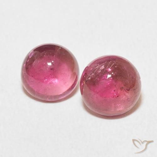 2.50ctw Naturel Rose moyen Tourmaline, Tour, Transparent