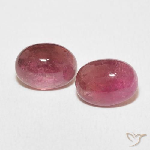 3.19ctw Naturel Dark PInk Tourmaline, ovale, Transparent