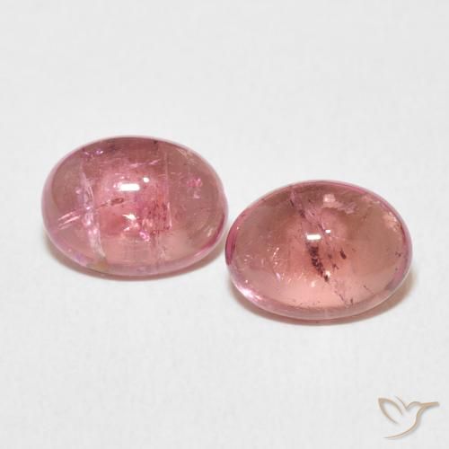 2.90ctw Naturel Rose intense Tourmaline, ovale, Transparent