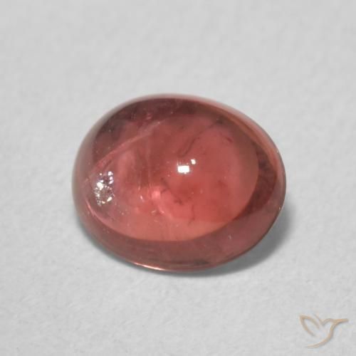 Tourmaline Rose rose profond naturelle ovale, 0.86 ct, Transparent