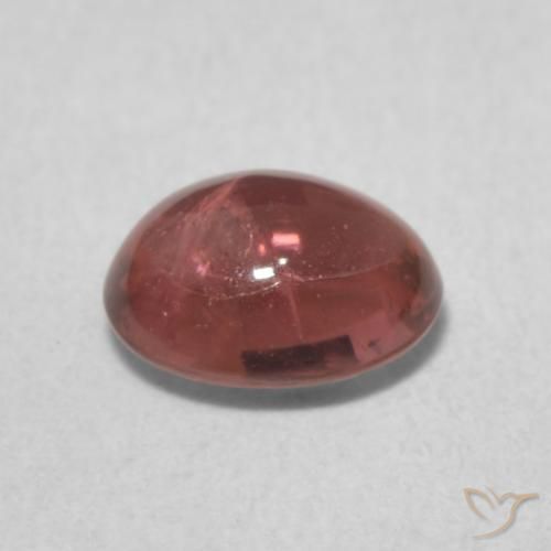 Tourmaline Rose rose profond naturelle ovale, 0.86 ct, Transparent
