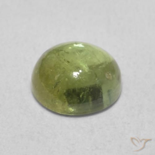 Tourmaline Vert jaunâtre naturelle Tour, 1.06 ct, Transparent