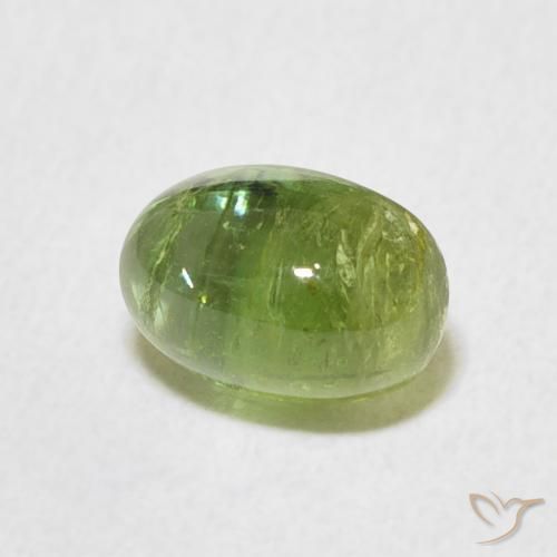 Tourmaline Vert éclatant naturelle ovale, 1.81 ct, Transparent
