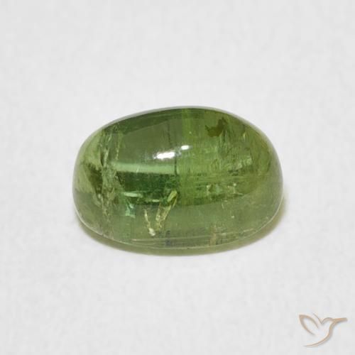 Tourmaline Vert éclatant naturelle ovale, 1.81 ct, Transparent