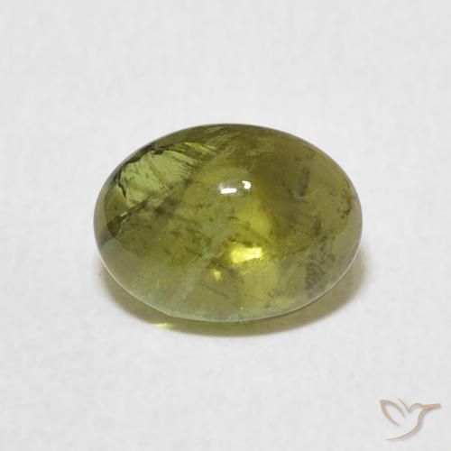 1.37ct Naturel Vert moyen Tourmaline, ovale, Transparent