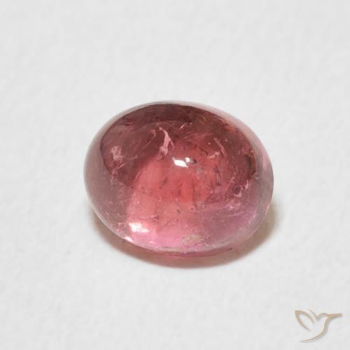 Tourmaline Rose foncé naturelle ovale, 1.61 ct, Transparent