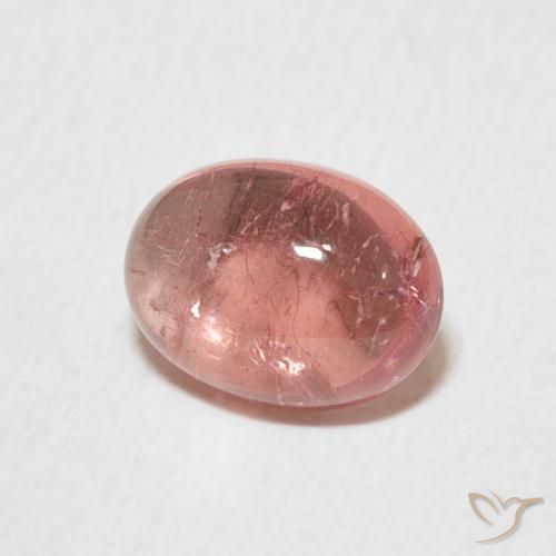 Tourmaline Rose naturelle ovale, 1.48 ct, Transparent