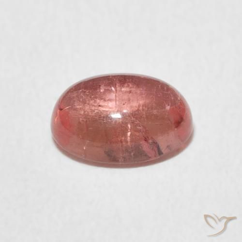 Tourmaline Rose naturelle ovale, 1.48 ct, Transparent