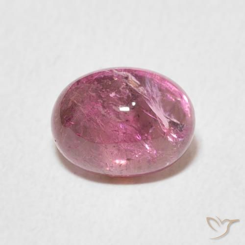 1.52ct Naturel Rose vif Tourmaline, ovale, Transparent