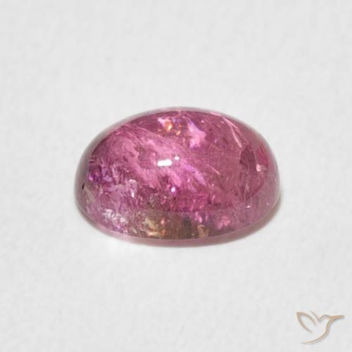 Tourmaline Rose vif naturelle ovale, 1.52 ct, Transparent